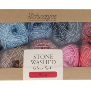 Scheepjes Stone Washed colour pack 10x25 g - Aura