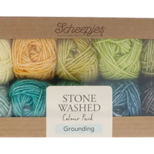 Scheepjes Stone Washed colour pack 10x25 g - Grounding